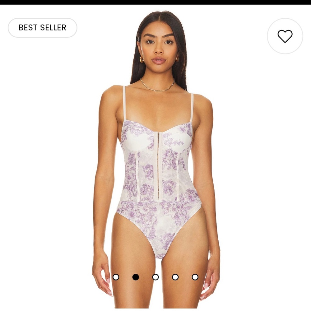 X Intimately FP Night Rhythm Bodysuit in Ivory Combo
Free People